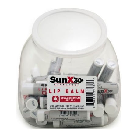 Coretex Products CoreTex Sun X Lip Balm, SPF 30, Fish Bowl, 50 Tubes 71692